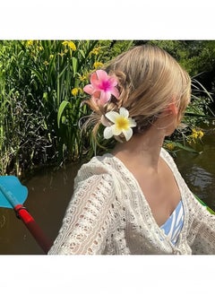 Lesha 4 Pcs Flower Hair Claw Clips for Thick Hair, Strong Hold Nonslip, Cute Large Hair Clips, Hair Accessories for Women  - Image 2