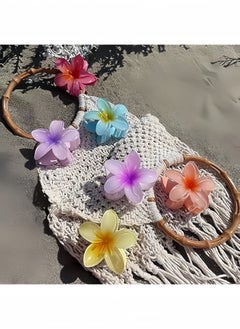 Lesha 4 Pcs Flower Hair Claw Clips for Thick Hair, Strong Hold Nonslip, Cute Large Hair Clips, Hair Accessories for Women  - Image 5