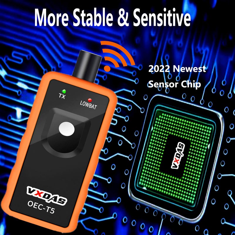 VXDAS TPMS Relearn Tool el-50448 for GM Tire Sensors Pressure Monitor System Reset Tool TPMS Activation Tool OEC-T5 for Buick, Chevy, Cadillac,GMC- 2024 Edition - Image 5