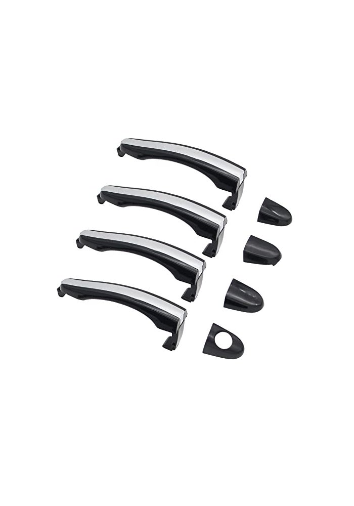 ZZCSZ 826513L000 Set of 4 Exterior Door Handles Replacement Front Rear Left Right Driver Passenger Side Outside Door Handles Compatible with 20062011 Hyundai Azera Vehicles - Image 1