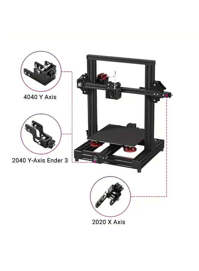 Ender 3 CR10 سلسلة طابعة ثلاثية الأبعاد مشد الحزام 4040 Y 2020 X محور ترقية ملحق - Image 4