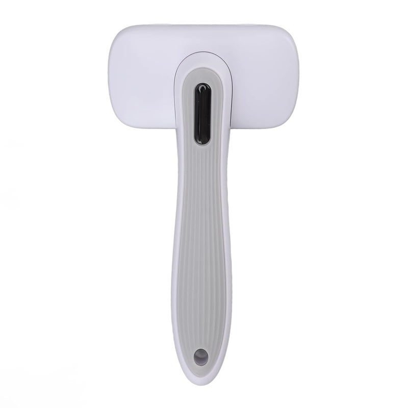 VEDARA Self Cleaning Pet Brush, Fast Hair Removal Comfortable Grip Time Saving Pet Slicker Brush Multifunctional for Home for Dogs (Steel Wire Rubber Head Gray) - Image 4