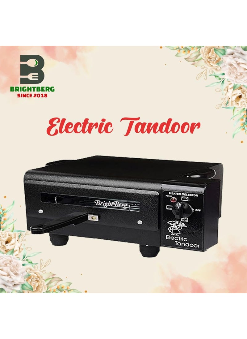 BRIGHTBERG BRIGHTBERG PUNJABIB4 Big XLL 2000 Watt Electric Tandoor with Regulator and Aluminum Tray Skewers Jali GlovePizza Cutter Nonstick SeatR BookHandle Legs2KW 1Year Warrenty BBR49  - Image 3