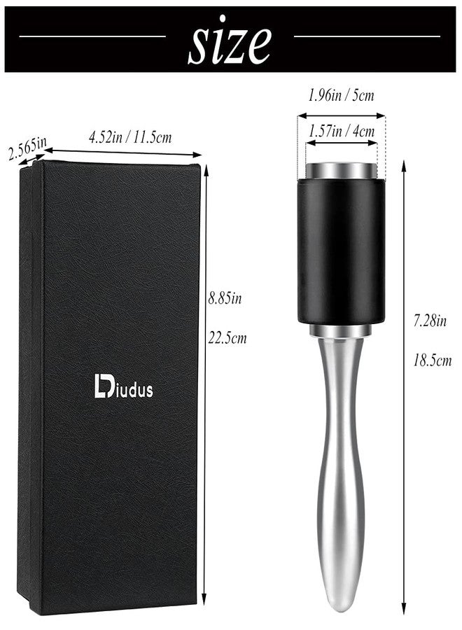 DIUDUS مطرقة جلدية من DIUDUS، مطرقة جلدية، مطرقة نحت جلدية، مطرقة جلدية لأداة الختم، مطرقة جلدية برأس من النايلون الأسود للأعمال الجلدية بمقبض مريح للمشروعات اليدوية - Image 2