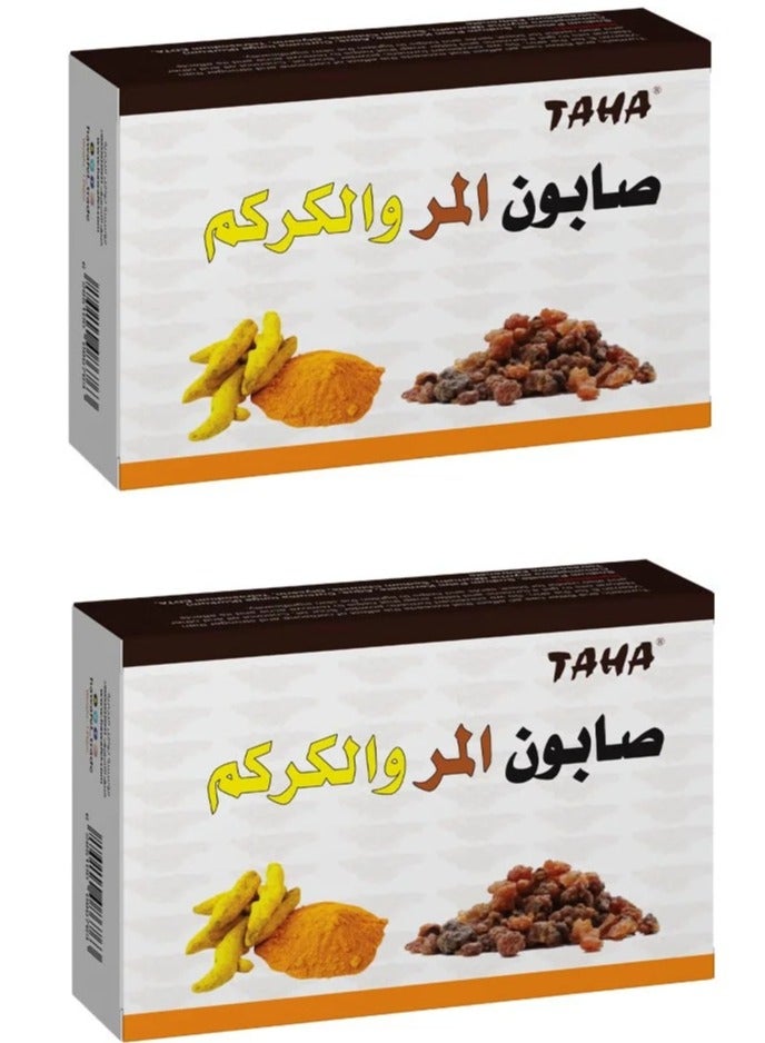 TAHA Two Pieces Of Myrrah Kurkum Soap 2x125 g - Image 1