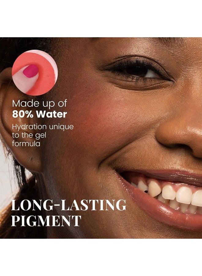 Paul & Joe - Gel Blush, Bright and Buildable Blush Makeup, Water-Based Gel Makeup Blush with Hydrating Oils for Dewy, Radiant Finish, Garnet and Wine Red Cheek Tint, 05 Sommeliere, 0.71 oz - Image 1