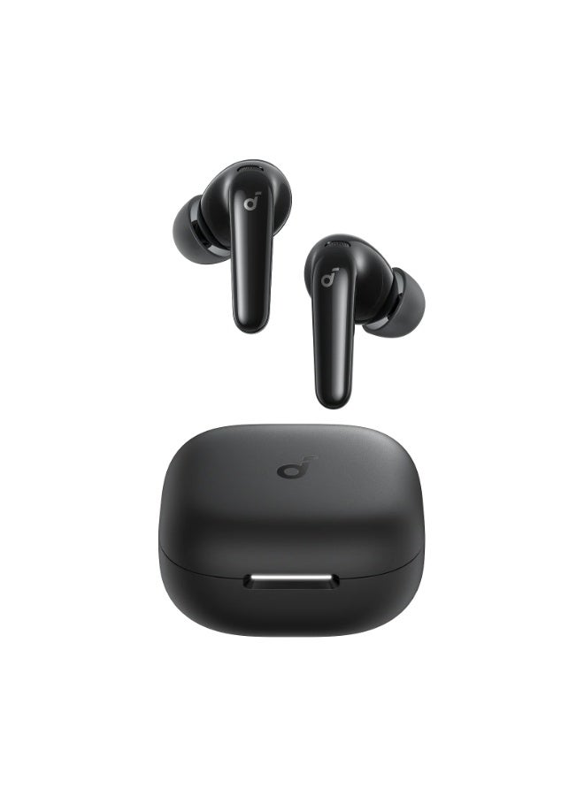 R60i NC, 6-Mics, Real-Time (ANC) Adaptive Noise Cancelling, Hi-Res Sound, Wireless Bluetooth Earbuds, Translation Earbuds, 50H Playtime Black