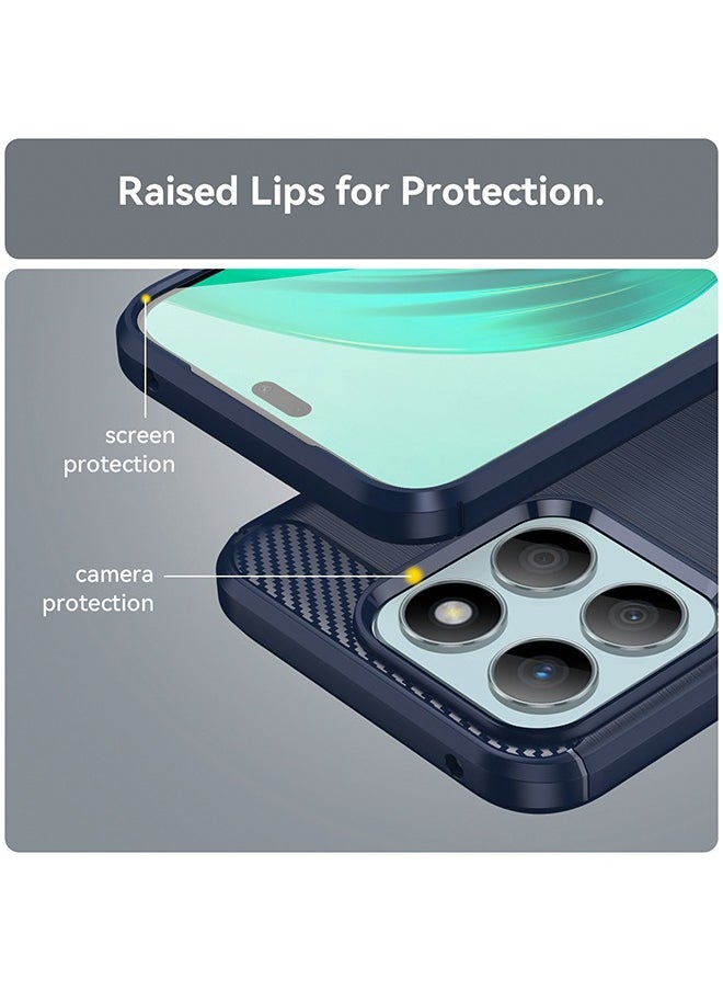 X-level - HONOR X8b 4G Case Cover with Carbon Fiber Shockproof Rugged Shell Anti-Scratch Easy Install Anti-Scratch Soft TPU Comfortable Touch Back Cover Protective Accessory for HONOR X8b - Image 1