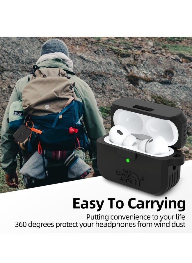 Generic - Headphone Protective Cover, Compatible with AirPods Pro 2nd/1st Generation Case Cover, Rugged Military Grade Protective Cover, with Apple AirPods Pro 2022/2019 Charging Case - Image 1