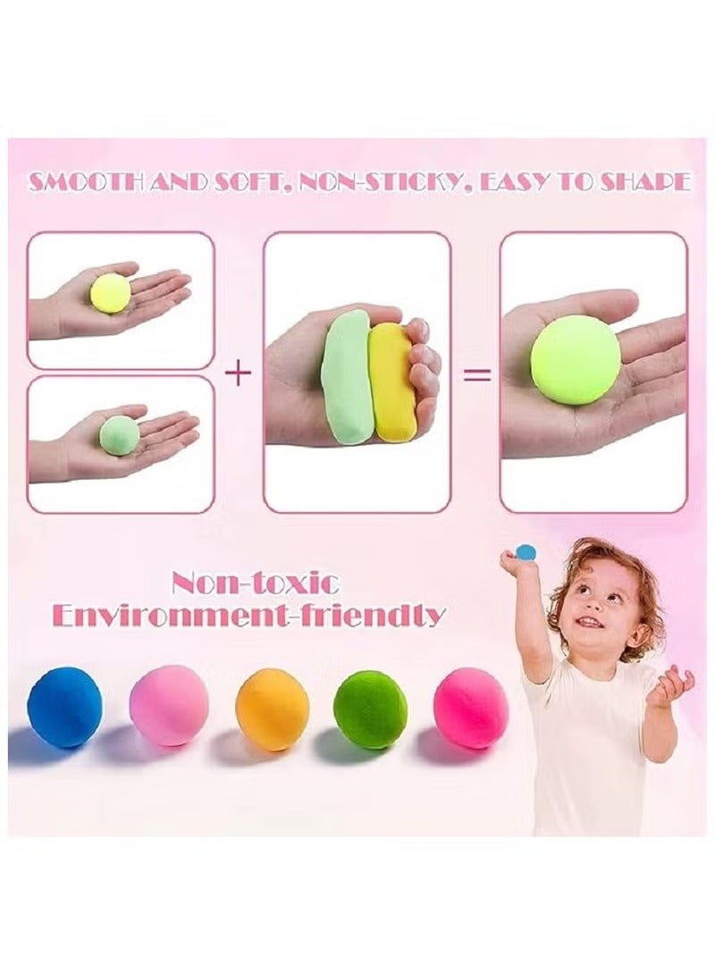 Generic Slym Foam Colorful Modeling Clay Set for Kids with Shaping Tools to Enhance Creativity and Imagination - Made from Child-Safe Materials - 12 pcs - Image 5