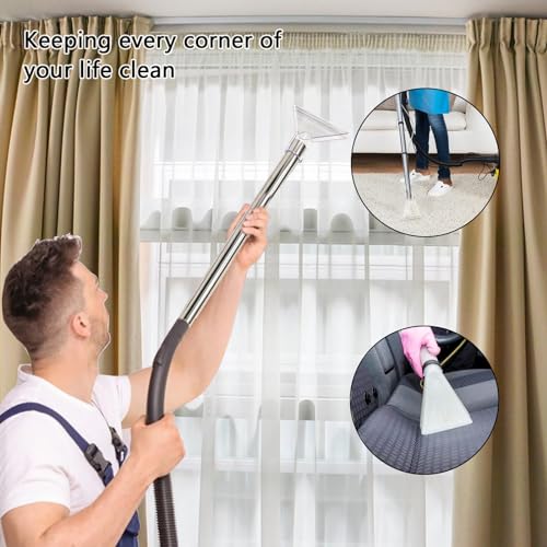 BLLREMIPSUR 2PCS Swivel Head Carpet Cleaner Parts, 38mm Transparent Vacuum Nozzle Swivel Head, Wet Dry Vacuum Cleaner Water Nozzle - Image 5