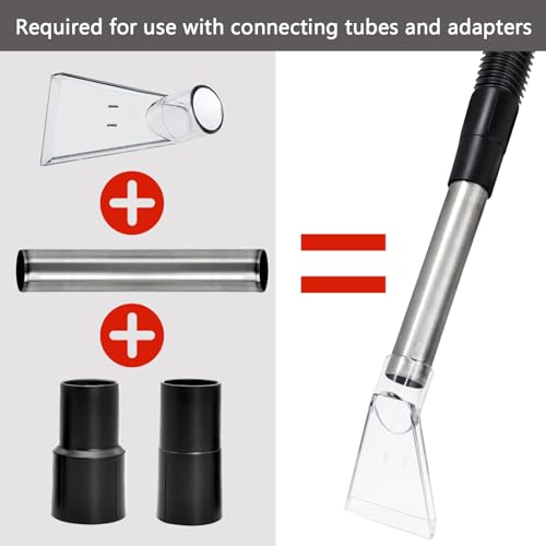 BLLREMIPSUR 2PCS Swivel Head Carpet Cleaner Parts, 38mm Transparent Vacuum Nozzle Swivel Head, Wet Dry Vacuum Cleaner Water Nozzle - Image 3
