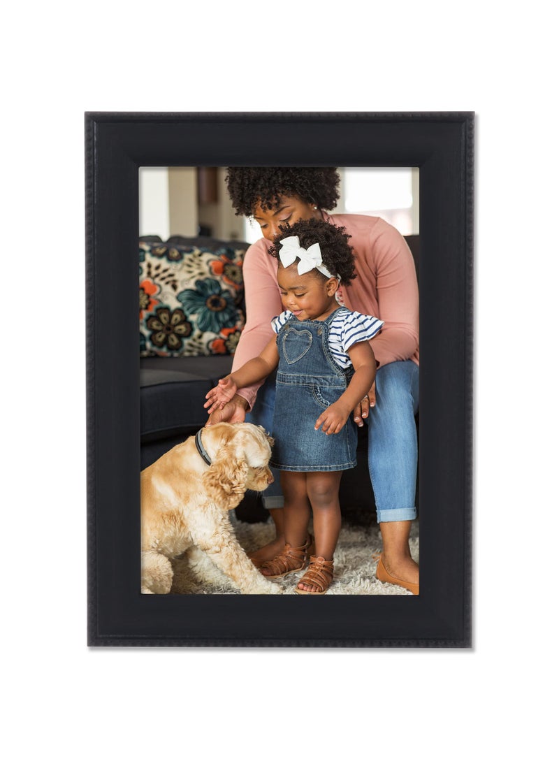 Lawrence Frames Lawrence Frames Classic Bead Picture Frame  4x6  Black  - Image 2
