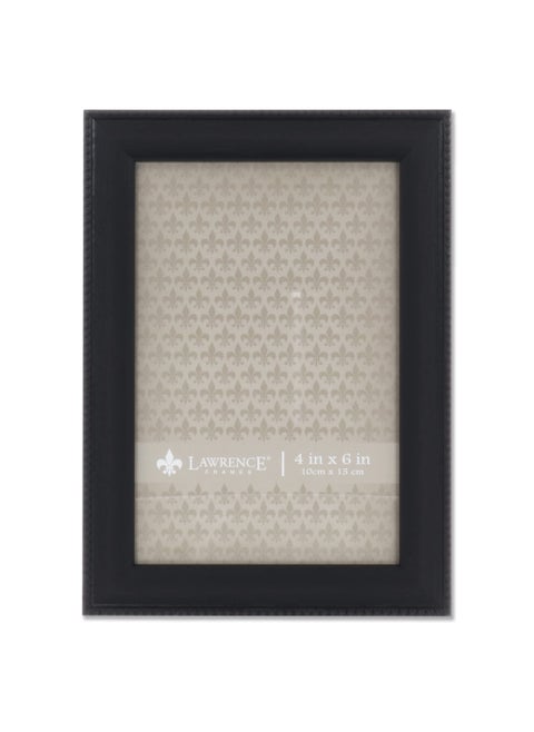 Lawrence Frames Classic Bead Picture Frame  4x6  Black