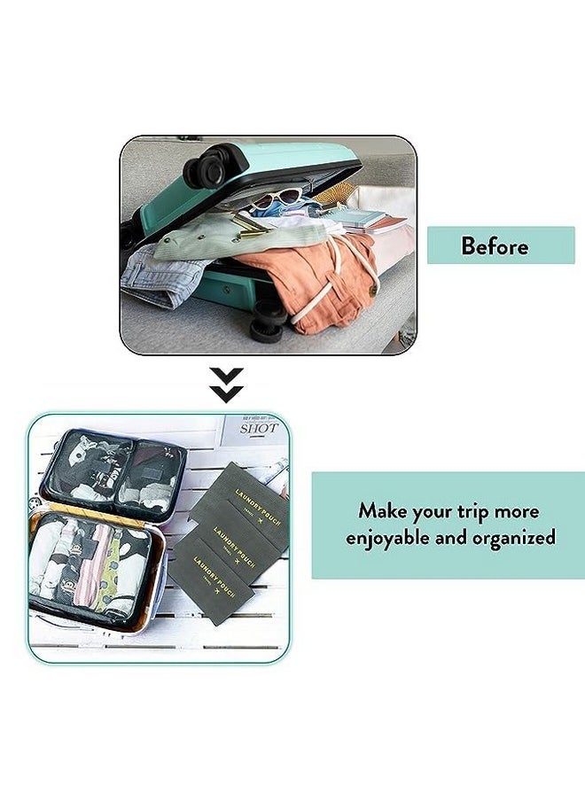 Styleys Polyester Set Of 6 Packing Cubes Travel Organizer Bag (Navy Blue_S1037), 30 Cm  - Image 5