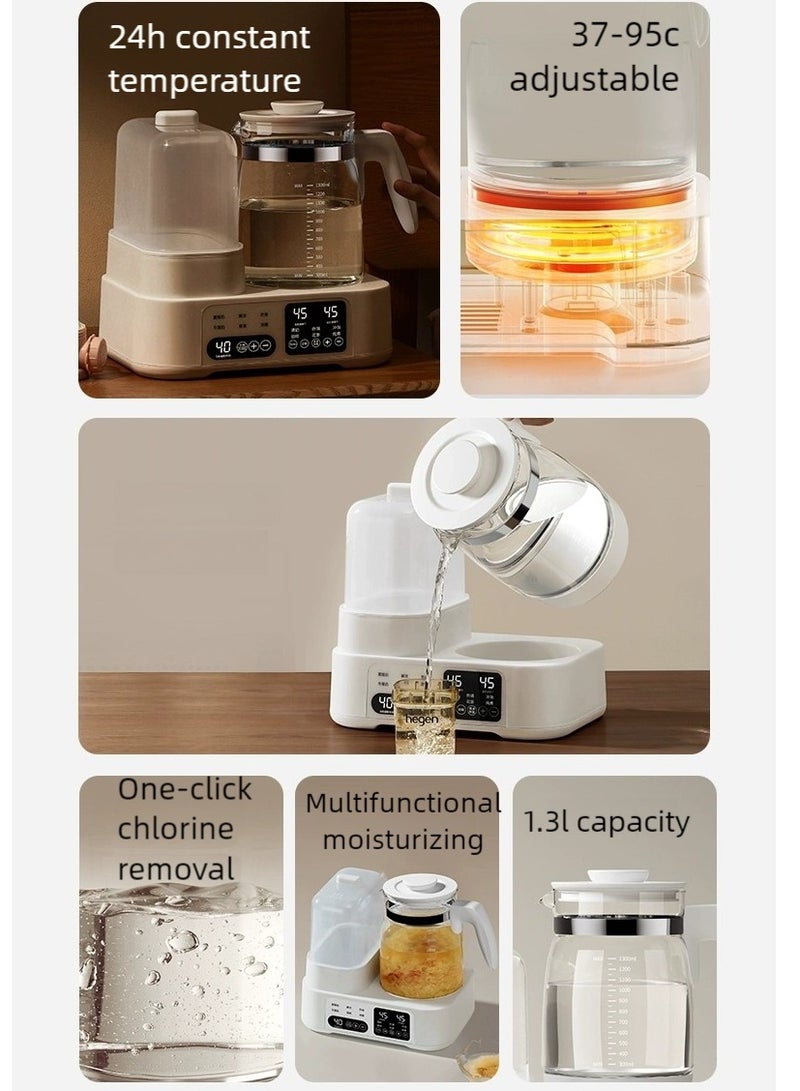 KELIO 3-In-1 Multifunctional Baby Bottle Sterilizer,Warmer And Steamer, 72H Keep Warm With Smart Temperature Control, Auto Shut-Off,1300ML  316L Stainless Steel Bottle Warmer - Image 2