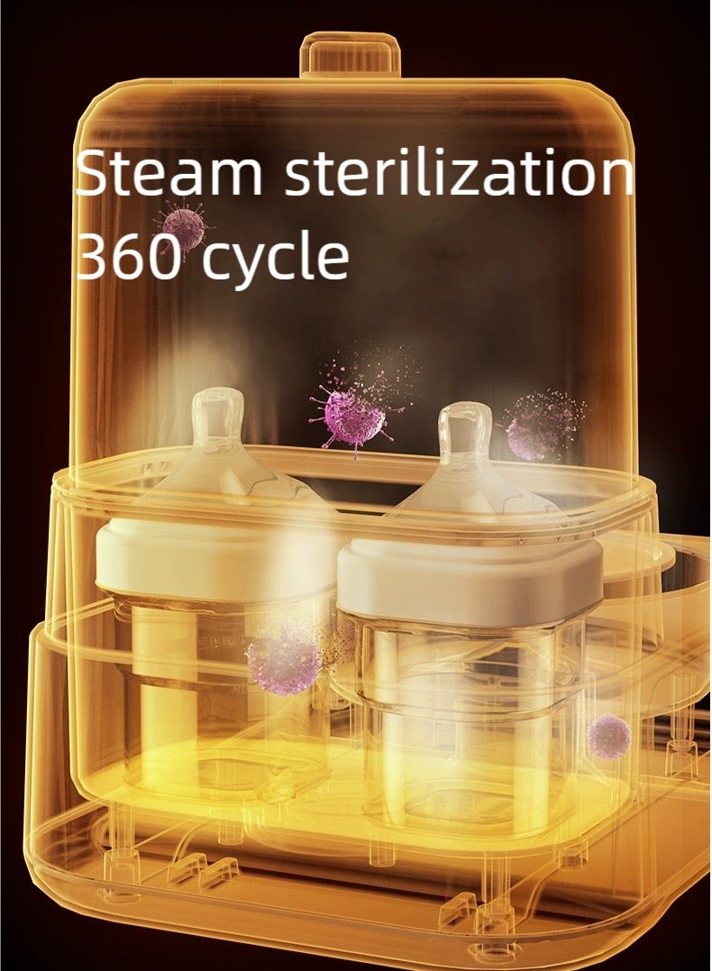 KELIO 3-In-1 Multifunctional Baby Bottle Sterilizer,Warmer And Steamer, 72H Keep Warm With Smart Temperature Control, Auto Shut-Off,1300ML  316L Stainless Steel Bottle Warmer - Image 5