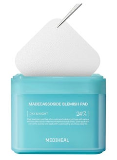 MEDIHEAL Madecassoside Blemish Pad, Cotton Mask Containing Asiatica, Square Cotton Facial Toner Pads, Anti-Defect Facial Pads, Improve Uneven Skin Tone - 100 Pads  - Image 1