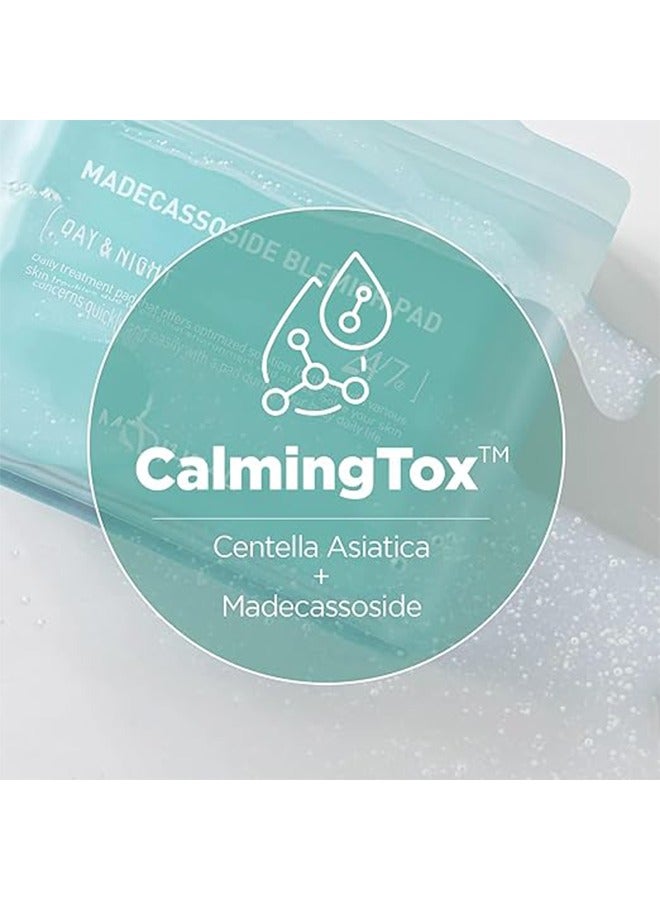 MEDIHEAL Madecassoside Blemish Pad, Cotton Mask Containing Asiatica, Square Cotton Facial Toner Pads, Anti-Defect Facial Pads, Improve Uneven Skin Tone - 100 Pads - Image 3