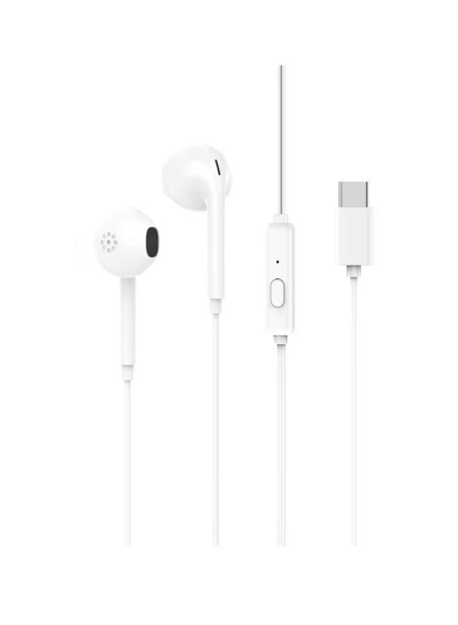 Vidvie wired headset, with Type-C connector, semi-in-ear, Compatible with Android and Apple Devices, Single Button for Answering and Ending Calls - Image 1