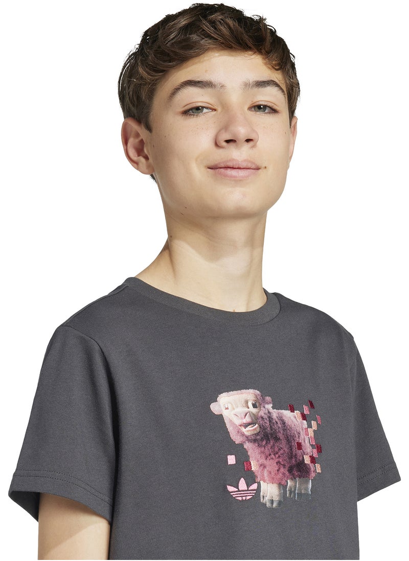 Adidas Kids Minecraft Graphic T-Shirt  - Image 3