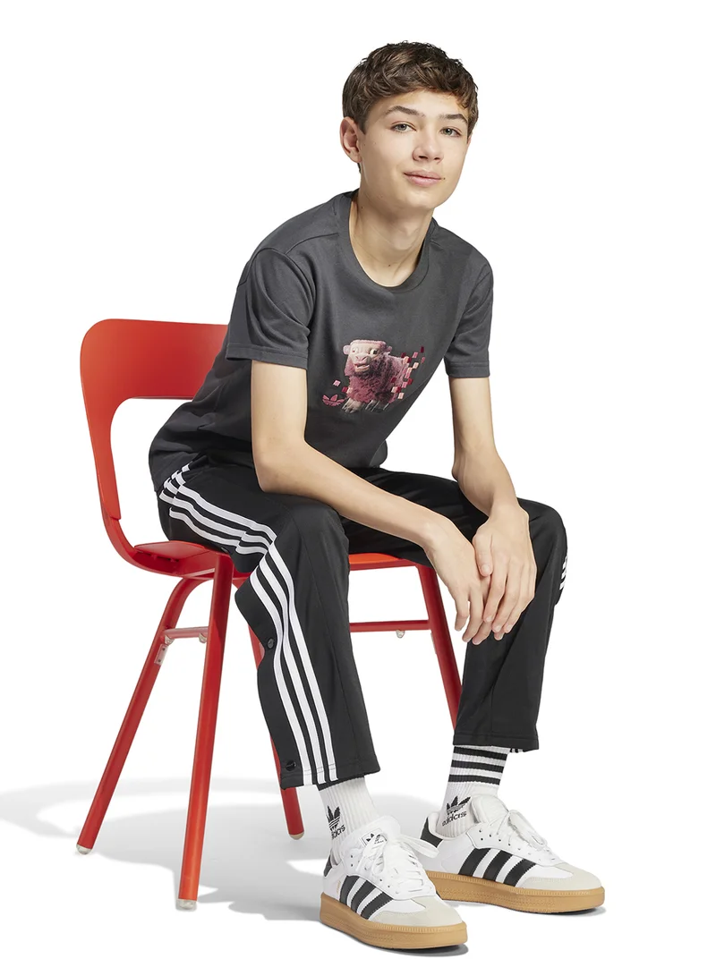 adidas تيشيرت رسومات ماينكرافت للأطفال