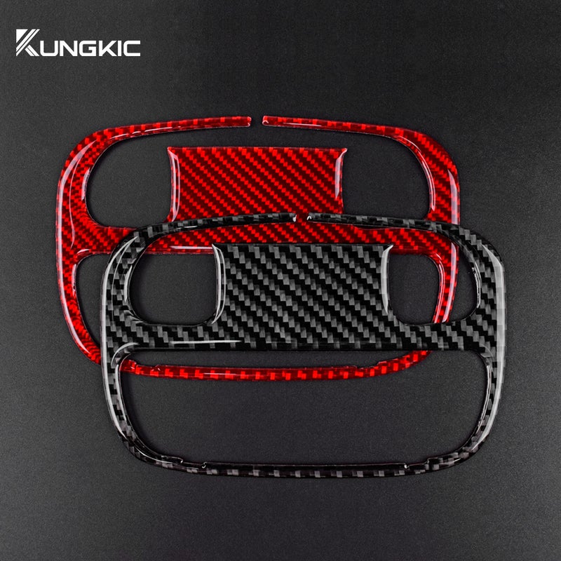 Generic Real Carbon Fiber For Subaru Impreza 2009 2010 2011 Car Front Overhead Console Reading Light Frame Trim Interior Accessories - Image 5