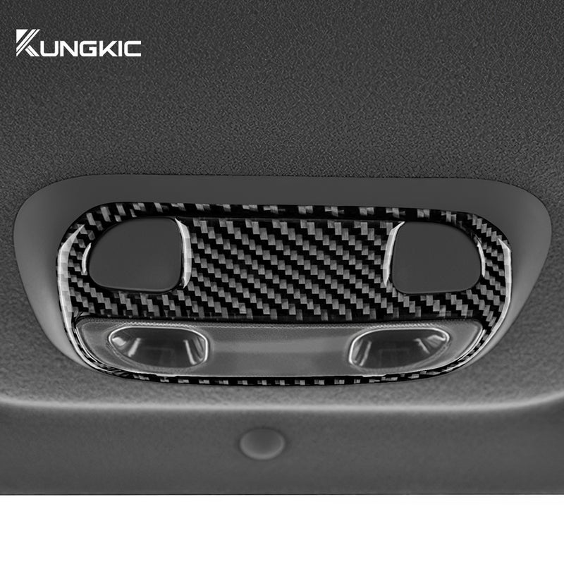 Generic Real Carbon Fiber For Subaru Impreza 2009 2010 2011 Car Front Overhead Console Reading Light Frame Trim Interior Accessories - Image 4