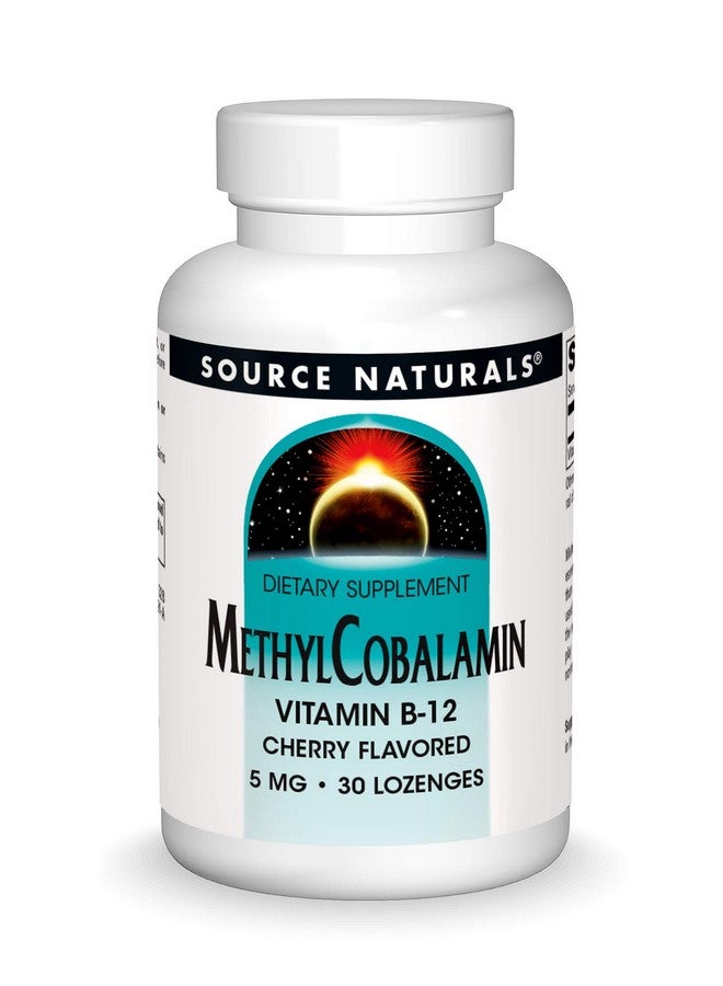 Source Naturals Methylcobalamin Vitamin B-12 5mg Cherry Flavored - 30 Lozenges