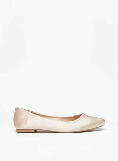 فلورا بيلا Women's Solid Slip-On Round Toe Ballerina Shoes