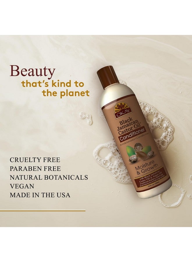 أوكي | بلسم زيت الخروع الجامايكي الأسود | لجميع أنواع الشعر | يُنعش - يُرطب - يُنمّي شعرًا صحيًا | مع زيت الأرغان وزبدة الشيا | خالٍ من البارابين والسيليكون والكبريتات، لون أصفر باهت، ١٢ أونصة - Image 3