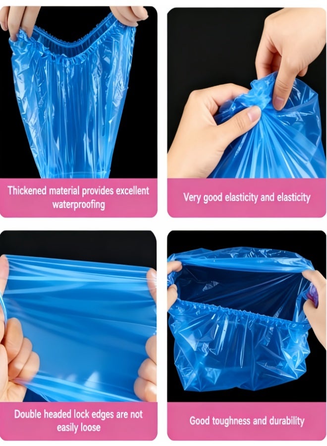 1000 PCS Shower Cap Disposable, Bath Caps Thick Waterproof High Density Elastic Big Hair Caps for Women, Men, Travel Spa, Hotel, Hair Salon, Home Use (Blue) - Image 4