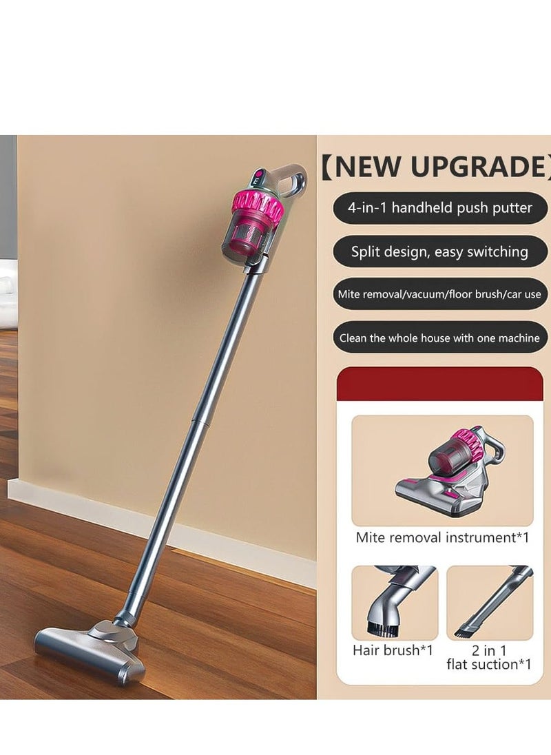 JAJEEK مكنسة كهربائية UV 3 في 1 ومزيل العث – قوة شفط قوية 10000Pa، سرعة قابلة للتعديل 3، شاشة LCD، مثالية لتنظيف المنزل والسيارة، متعددة الاستخدامات - Image 1