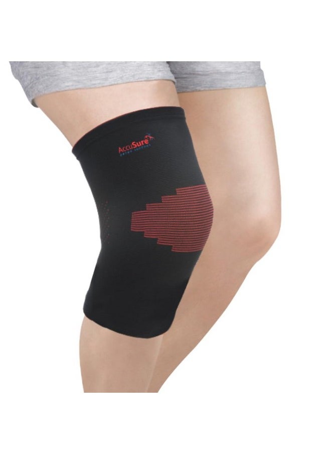 AccuSure - AccuSure Knee Brace Compression Sleeve- Best Support for Arthritis, ACL, Gym, Running, Basketball, Meniscus Tear, Sports, Joint Pain Relief, Injury Recovery For Men, Women| single - Image 1