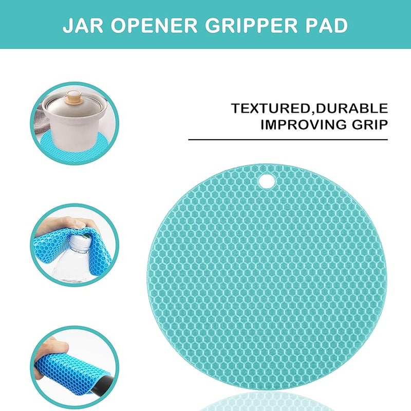 HUMANFUN Jar Opener for Weak Hands, Seniors with Arthritis, 5 in 1 Multi Function Bottle Opener Lid Opener For Arthritic Hands with Non Slip Rubber Jar opener Gripper Pad - Image 5