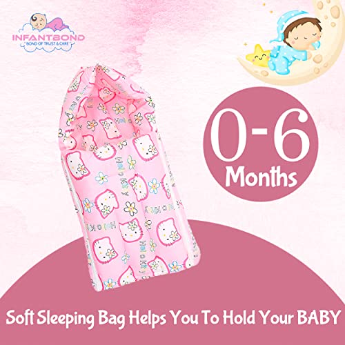 Infantbond Born Baby Mattress with Net & Sleeping Bag(Blue)(0-6 Months) (Blue) - Image 4