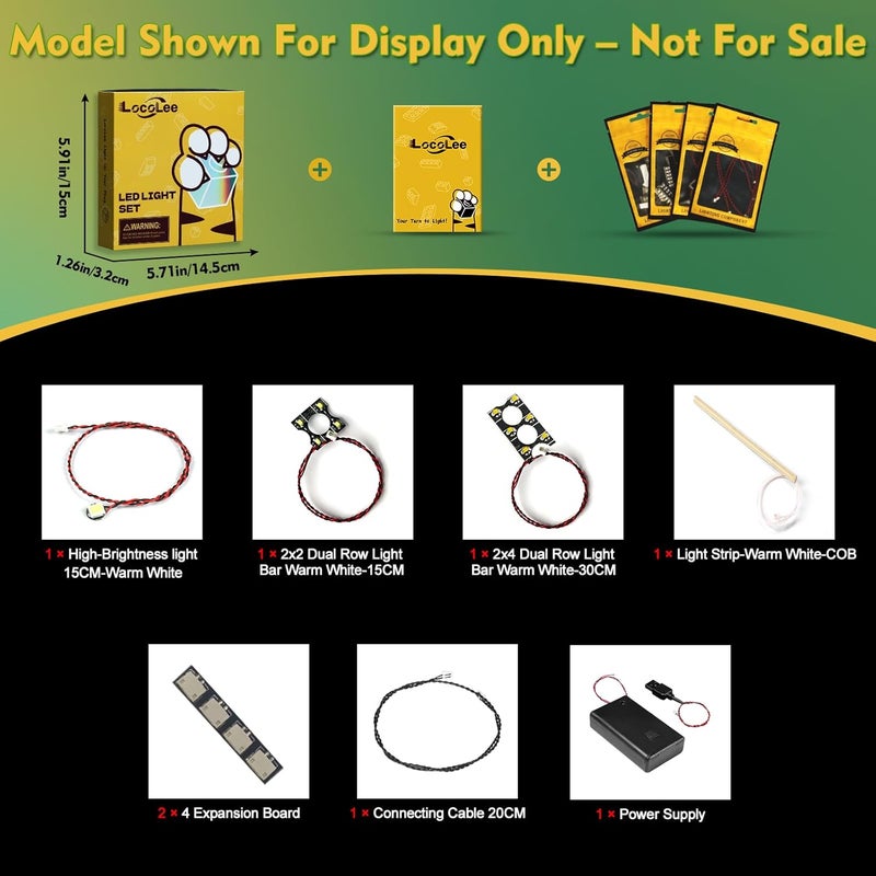 LocoLee Light Kit for LEGO 43032 FIFA World Cup 2026 Emblem - LED Lighting Accessories - Image 3