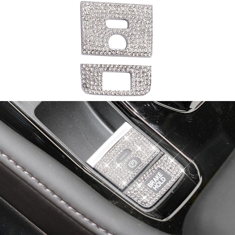 HHLOU Bling Crystal Car Interior Accessories Sticker Fits for Honda Accord 20242025Silver 8 - Image 3