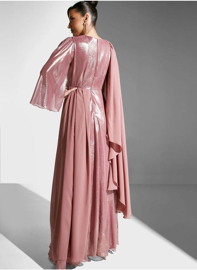 Namshi x - Gown With Draped Sleeve - Image 1
