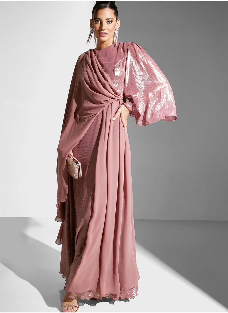 Namshi x - Gown With Draped Sleeve - Image 1