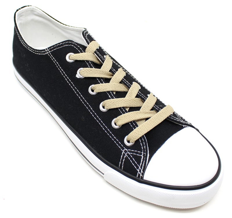 BCB Wear Flat Shoelaces 5/16" Wide Solid Colors Several Lengths For Sneakers and Shoes (Khaki-27) - Image 4