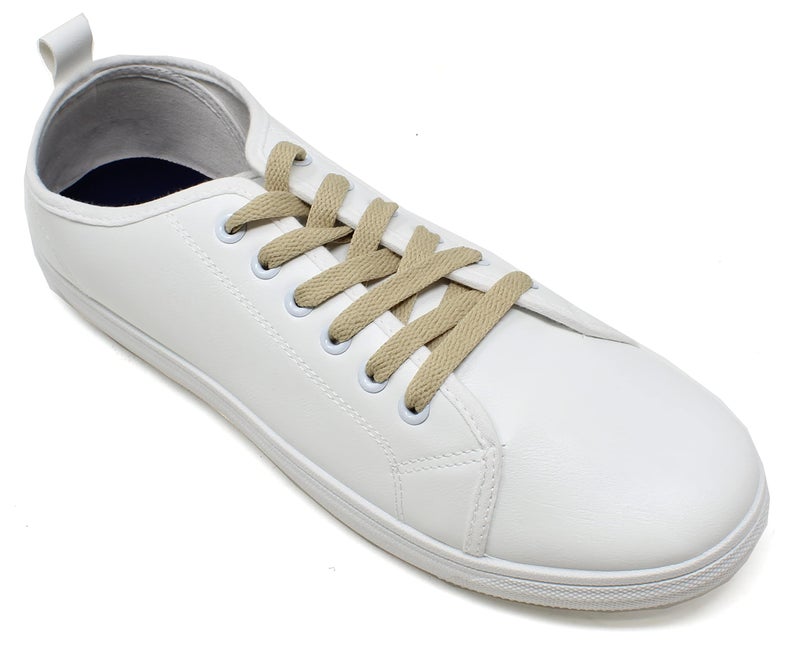 BCB Wear Flat Shoelaces 5/16" Wide Solid Colors Several Lengths For Sneakers and Shoes (Khaki-27) - Image 3