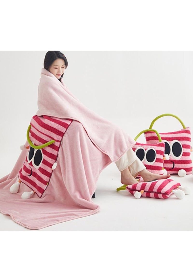 Pillow And Blanket Can Be Used For Both Car And Sofa Cushions, Suitable For Travel, Airplanes, Trains, Beds, Offices, And Rest  - Image 5