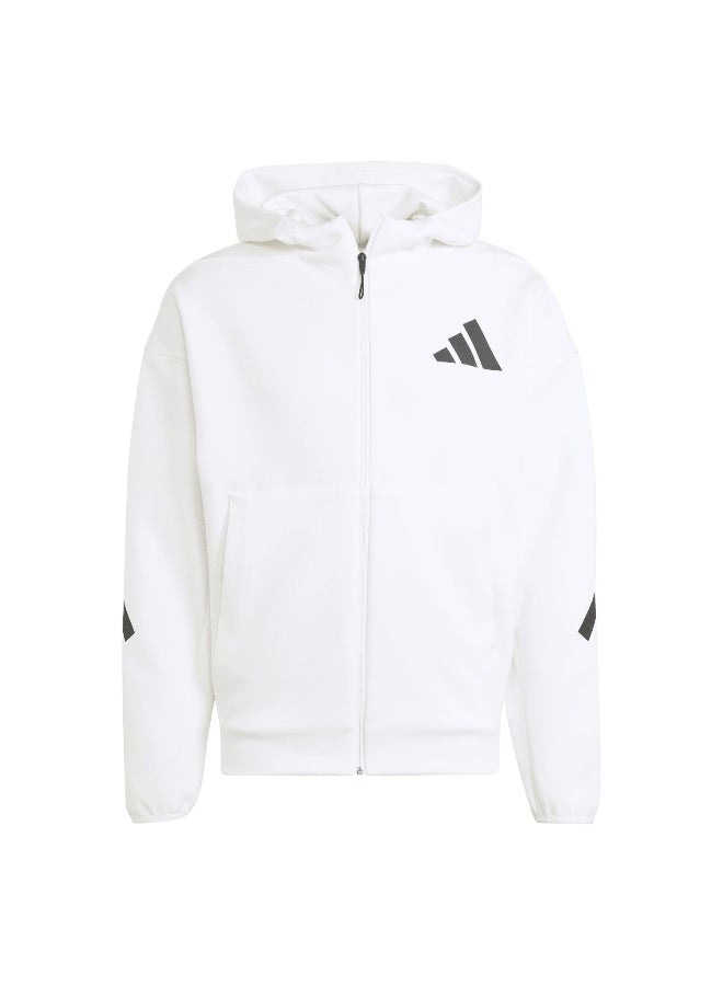 Adidas M Z.N.E. Fz White Training Track Tops For Men XS  - Image 1