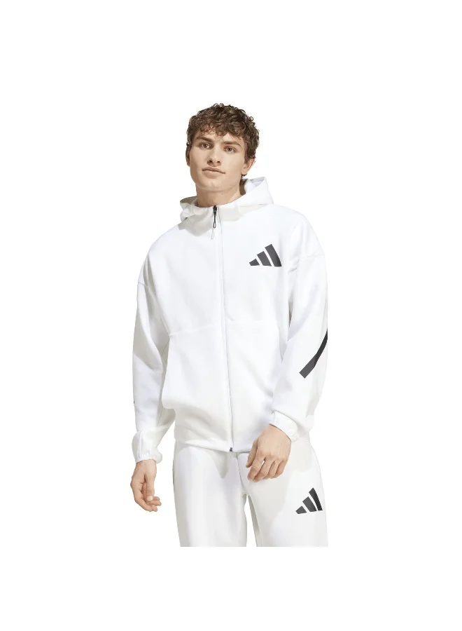 Adidas M Z.N.E. Fz White Training Track Tops For Men XS
