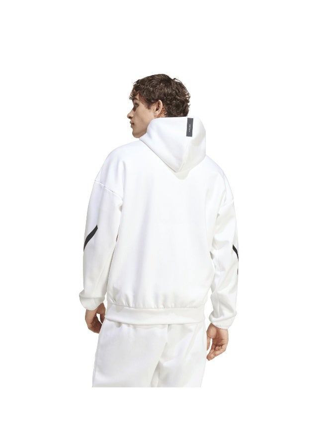 Adidas M Z.N.E. Fz White Training Track Tops For Men XS  - Image 4