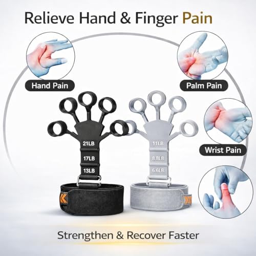PulGos 𝐂𝐨𝐦𝐛𝐨 - Push Up Board & Finger Grip Strengthener, 𝟐-𝐢𝐧-𝟏 Full Body Exercise Kit Finger Stretcher with Adjustable 𝐖𝐫𝐢𝐬𝐭 𝐒𝐭𝐫𝐚𝐩 for Flexibility | Gym Equipment for Home Workout - Image 2
