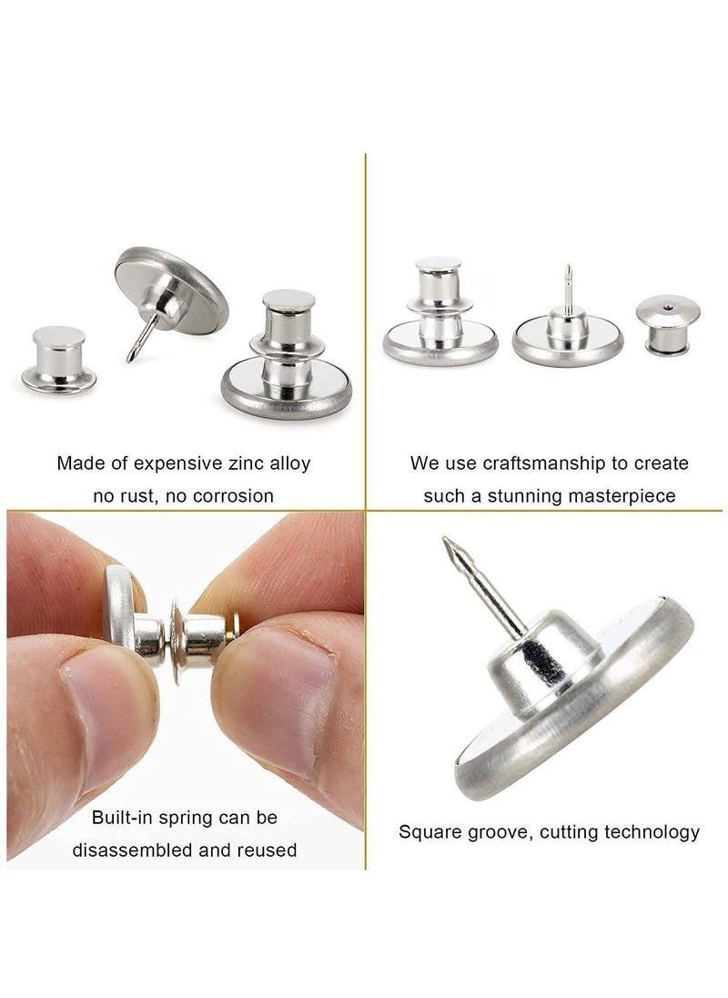 Y&D Alloy Jeans Waist Adjustment Buttons, Instant Set Perfect Fit Button, Can be Applied to Materials, Easy Use, No Sew Needed, Tools Required, 8PCS  - Image 5