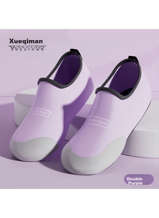 XUEXIMAN Xueximan Yoga Shoes Women Indoor Exercise Special Pilates Sports Shoes Skipping Rope Women Non-slip Soft Bottom Silent Running Fitness Shoes  - Image 2