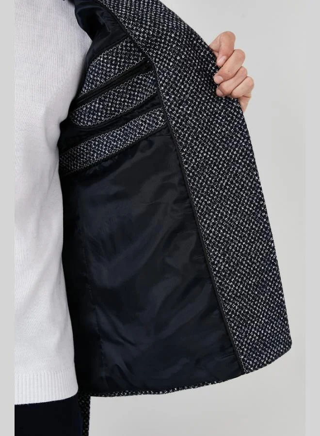 Buratti  Buratti Slim Fit Pocketed Cotton Cashmere Coat Men's COAT 5841015 for Men | Best Price UAE